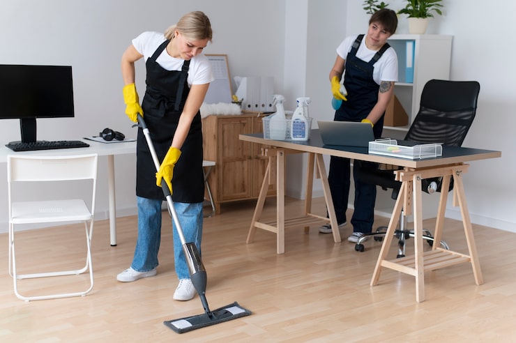 people taking care office